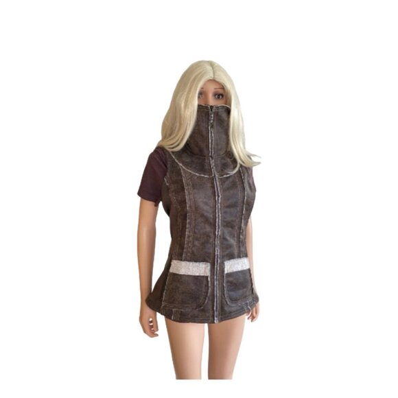 NWT Kuhl Women's LARGE Dani Sherpa Vest Brown MSRP$219 New - Picture 14 of 17